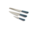 Knife Trio in Blue Salt View 1