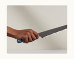 Serrated Slicing Knife in Blue Salt View 3